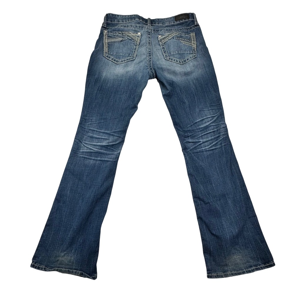 Daytrip Lynx Bootcut Jeans Womens 30R Blue Medium Wash Low Rise Stretch Denim